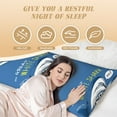 thumbnail image 4 of Easygdp Great White Shark Long Body Pillowcase - Super Soft Microfiber Body Pillow Case - Envelope Closure, Cool, Anti-Fading- 20x54 in, 4 of 8