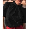 thumbnail image 4 of Blusa Prettygarden de verano bordada con ojales negros para mujer, 4 of 7