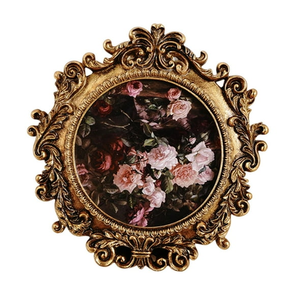 CarpNettore Picture Frame Wall Frame Round Easy to Install Gifts Decorative Tabletop Display