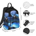 thumbnail image 2 of Balery Blue Viper Snake Mochila ligera para hombre y mujer: duradera e impermeable, ideal para la escuela, el trabajo, viajes y uso diario., 2 of 7