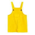 thumbnail image 4 of TAIAOJING Toddler Boys Girls Solid Color Cute Shorts Child Cute Bib Pants Versatile 13-14Y, 4 of 4