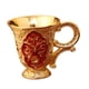 thumbnail image 3 of Copa en relieve, copas retro, copas portátiles decorativas de estilo europeo, copas de vino Rojo áureo, 3 of 9