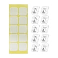thumbnail image 3 of yuksok Sticky Cable Clips Clear Small Cord Clips for Car Home Hanging Decorations 10pcs, 3 of 9