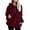 Wine, variant on jsaierl Sherpa Hoodies for Women Quarter Zip Pullover Long Sleeve Fleece Hooded Sweatshirt Casual Winter Warm Sweater with Pocket
