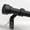 Black, variant on VIB 2 Pack Warm Gold Curtain Rods for Windows 66 to 120 Adjustable Length Heavy Duty 1" Diameter Brass Window Rod with Solid Metal Finials for Outdoor Farmhouse Bedroom Kitchen Living Room