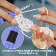 thumbnail image 1 of Zcvtbye Counting Crochet Hook Set Digital,Ergonomic Crochet Hooks with LED Light and Digital Stitch Counter, Beginner Knitting Kit with 12 Interchangeable Crochet Hooks, 1 of 4