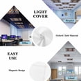 thumbnail image 4 of 1 Pack Vintage Flower Pattern Fluorescent Light Covers for Ceiling Lights White Orange Flower Blue Background Magnetic Ceiling Light Covers Overhead Light Filters for Office Classroom Home, 4 of 9