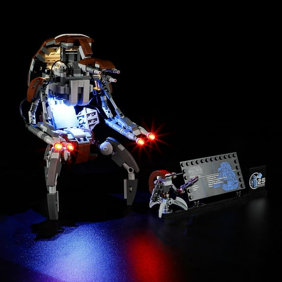 LED Light Kit for Lego 75381 Droideka Set, Compatible with Lego 75381 Building Blocks Model(Not Include Blocks Set)
