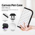 thumbnail image 2 of Bingfone Hand Drawn Turtle Print Pencil Case Large Capacity Pencil Pouch Pen Bag Office Stationery Organizer Multifunctional Pencil Bag for Women & Men, 2 of 6