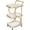 /White, variant on 3 Tier Bar Cart For Home, Rolling Liquor Bar For Wine Beverage Dinner Party, Utility Kitchen Storage Island Serving Cart On Wheels, Coffee Bar Cabinet For Dining Living Room