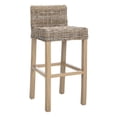 thumbnail image 4 of Safavieh Cypress 29.5" Mango Wood Bar Stool in Beige, 4 of 7