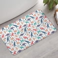 thumbnail image 2 of Colorful Cartoon Dinosaurs Fossils Pattern Bathroom Rugs Mat,Non Slip Microfiber Bathroom Rug,Rubber Backing,Soft Bathroom Mats for Bathroom Floor,Tub and Shower,17x30in(43x75cm), 2 of 5