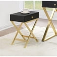 thumbnail image 2 of Bowery Hill End Table in Black and Brass, 2 of 2