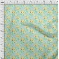 thumbnail image 4 of oneOone Polyester Spandex Yellow Fabric Leaves & Clover Diy Clothing Quilting Fabric Print Fabric By Yard 56 Inch Wide, 4 of 6