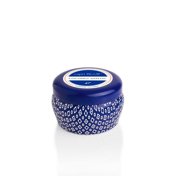Capri Blue Coconut Santal Scented Candle - Blue Signature Jar Candle - Luxury Aromatherapy Candle - Glass Candle with Soy Wax (19 oz)