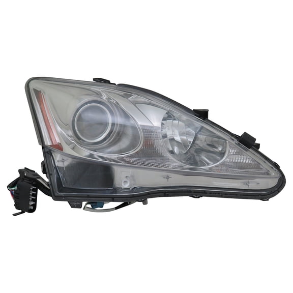 New CAPA Certified Standard Replacement Passenger Side Headlight, Fits 2009-2010 Lexus IS250 Sedan