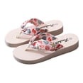 thumbnail image 2 of RotHome Women's Memory Foam Comfortable Slippers Arch Support Non-slip Sole Indoor Outdoor Waterproof EVA Slides Summer Beach Sandals Beige, 2 of 7