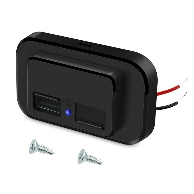 Kenally Enchufe de automotriz Accesorios de toma de corriente universal USB doble Bombillas para automóviles