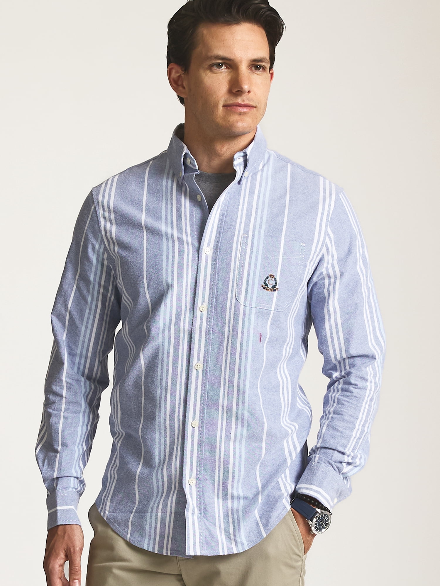 Chaps Men’s and Big Men’s Heritage Cotton Oxford Shirt, Sizes S–2XL