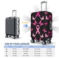 thumbnail image 6 of Lsque Breast Cancer Printed Luggage Cover, Travel Luggage Protector,Scratch and Dirt Resistant, Fits 18-32 Inch Luggage - Medium, 6 of 9