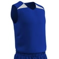 thumbnail image 2 of Slam Dunk Reversible Basketball Jersey, Youth X-Large, Royal and White, 2 of 2