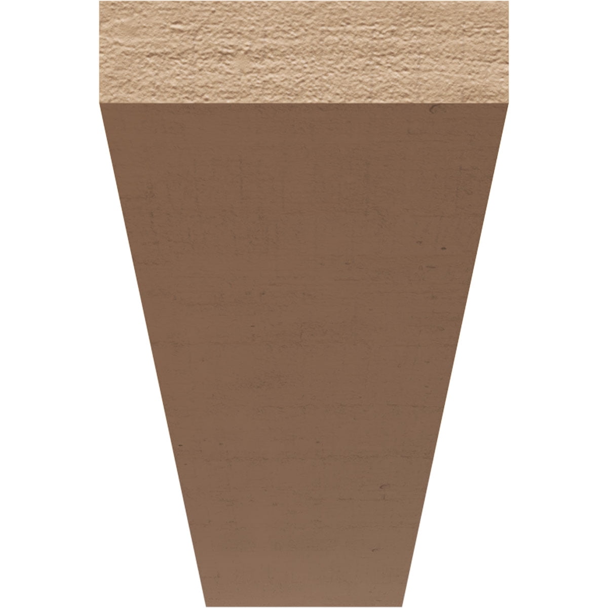 4"W x 24"D x 8"H Thin Concord Rough Cedar Woodgrain TimberThane Corbel, Primed Tan