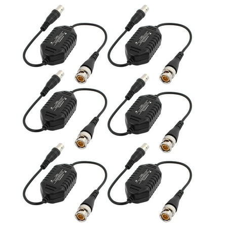 6Pcs Coaxial Video Ground Loop Isolator Balun BNC Male to Female for CCTV Camera