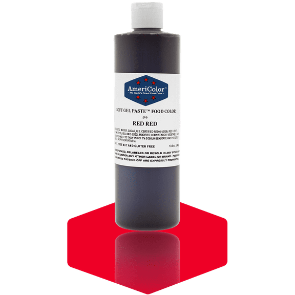 Americolor Red Red Soft Gel Paste 13.5 Ounces