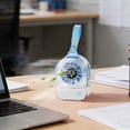 thumbnail image 6 of WKSCLPAI Clip Fan Transparent High Power Mini Pendant Handheld Desktop Outdoor USB Rechargeable High Airflow White Blue, 6 of 8