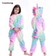 thumbnail image 1 of Pijamas Kigurumi de invierno para niños y niñas, ropa de dormir con dibujos de unicornios y animales de Anime, mono cálido de franela, 1 of 4