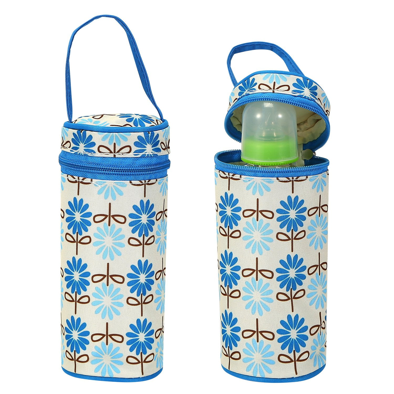 Moclever 5-Pack Mummy Diaper Tote Bag, Water-Resistant, Stain-Resistant, Insulated, Blue, 5 Count