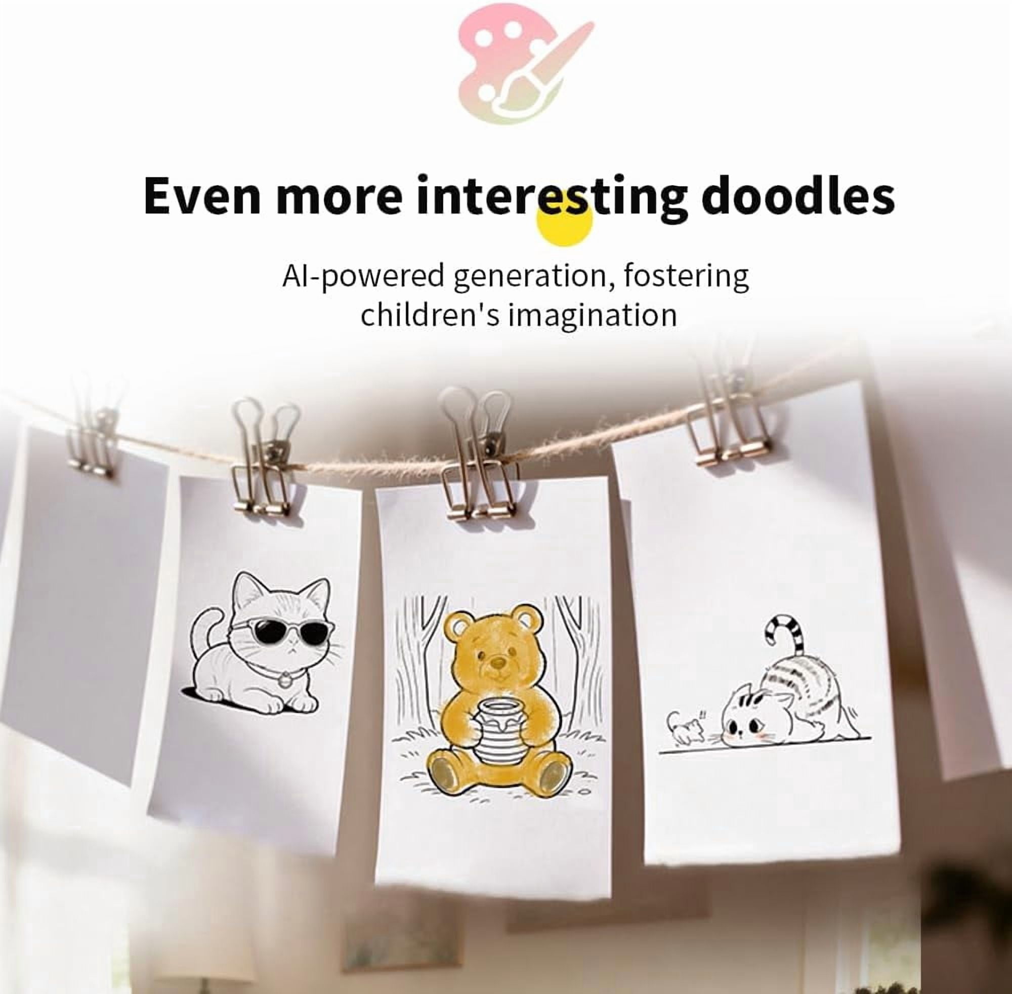 Smart Voice Sticker Printer with Screen, Portable Inkless Thermal Label Maker, Mini Rechargeable DIY Sticker Machine for Home, School & Office, Students, Teachers & Creative Users