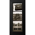 thumbnail image 2 of Braun Studio 11x24 Black Modern Framed Museum Art Print Titled - City New York, 2 of 5