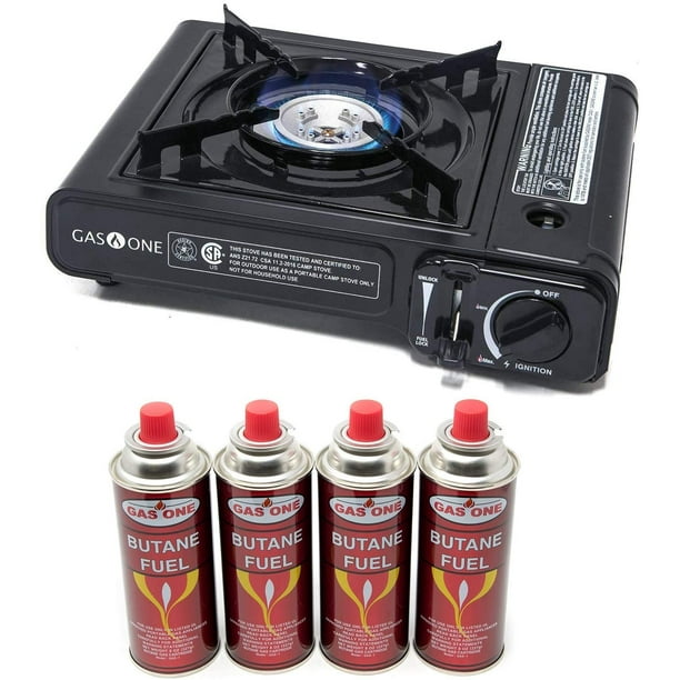 Gas ONE GS1000 7,650 BTU Portable Butane Gas Stove Automatic Ignition