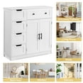 Ktaxon Wooden Bathroom Floor Cabinet with 5 Drawers & 1 Cupboard, for ...
