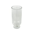 thumbnail image 6 of DecMode Glass Ribbed Fluted Candle Holder with Elevated Base, 6 of 9