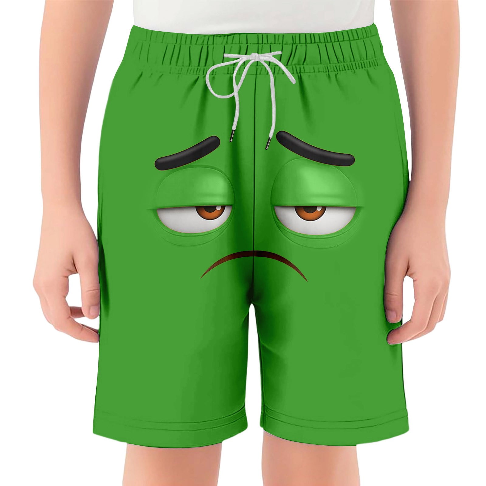 Kids Boys Shorts Boys Swim Trunks With Graphic Prints Elastic Waistband Pockets For Beach And Play