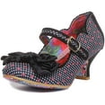 thumbnail image 6 of Irregular Choice Summer Breeze Women's Shoes With Ankle Strap And Bow In Black Size 6.5, 6 of 6
