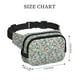 thumbnail image 4 of Fotbe Rose Flowers Cangurera Cuadrada con Estampado de Doble Capa, Bolsa de Cintura Ajustable Mini para Hombres y Mujeres, 4 of 9