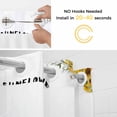 thumbnail image 2 of No Hook Shower Curtains with Snap-in Liner Set, Sunflower Truck Waterproof Hotel Style Bathroom Shower Curtain, Yellow Flowers Summer Botanical Watercolor Breathable Mesh Top Bath Curtains 72''x84'', 2 of 9