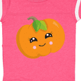 thumbnail image 4 of Inktastic Halloween Pumpkin, Trick or Treat, Smiling Pumpkin Boys or Girls Baby Bodysuit, 4 of 5