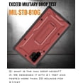thumbnail image 5 of ArmadilloTek Vanguard Case Compatible with Samsung Galaxy Note10+ Plus Military Grade Full-Body Rugged with Built-in Kickstand [Screenless Version] - Red, 5 of 5