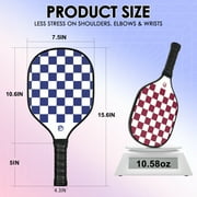 Wossspt Pickleball Paddles Set of 4 USAPA Approved Wooden Paddles, 4 Pickleball Balls and Pickleball Bag