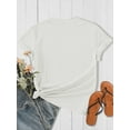 thumbnail image 2 of Vintage-Inspired Floral Print Women's Cotton T-Shirt - Comfortable & Stylish Casual Round Neck Short Sleeve Top, Perfect for Casual Attire Tee For Adult, Men, Women, Teen, Teenager, Adolescent, Youth, 2 of 6