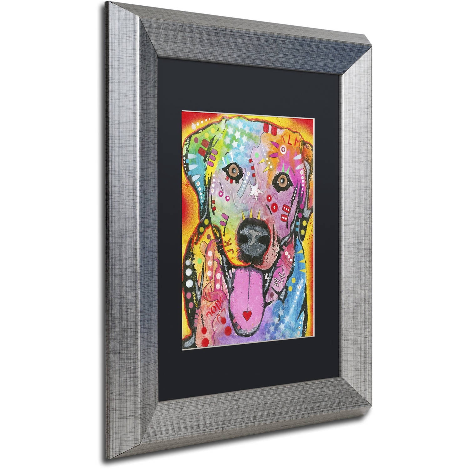 Trademark Fine Art "Loving Joy" Canvas Art by Dean Russo, Black Matte, Silver Frame