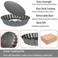 thumbnail image 3 of Tart Pan, 4 Inch 6 Packs Non-Stick Quiche Pan Removable Bottom, Mini Tart Pans For Baking(Dark gray, 4inch), 3 of 4