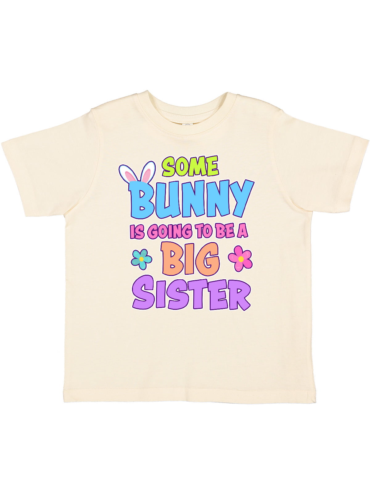 inktastic Some Bunny is Going to Be a Big Sister with Bunny Ears Toddler T-Shirt