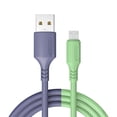 thumbnail image 5 of Cable de carga rápida para Android con pegamento líquido suave alargado de 1,8 m Cable de datos micro USB Cable de carga flash de 3 A, 5 of 5
