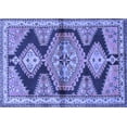 thumbnail image 1 of Ahgly Company Indoor Rectangle Persian Blue Traditional Area Rugs, 2' x 5', 1 of 4