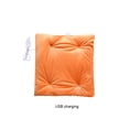 thumbnail image 4 of Yuarrent Almohadilla de calefacción eléctrica, asiento cuadrado de Color sólido, silla, sofá, calentador, invierno, clima frío, funda de cojín para Electrodomésticos Naranja Yuarrent HA071938-02, 4 of 6